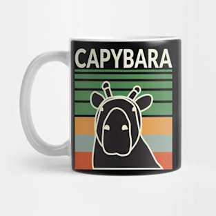 Vintage Cute Capybara Mug